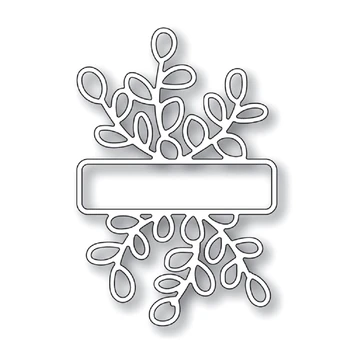 Noi de Craciun Frunze Etichetă de Ambarcațiuni de Mucegai 2020 Tăiere a Metalelor, Matrițe, pentru DIY Scrapbooking și Luare de Card Decor în Relief Timbre