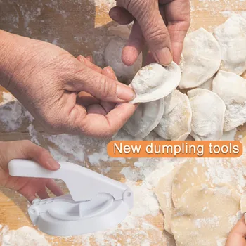 DIY Plastic Aluat Forme Mâncare Chinezească Jiaozi Face Instrument Manual de Praf Aluat Placinta cu factorii de Decizie de Mucegai Bucătărie Instrumente Creative