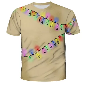 Cele mai noi 2021 Lucruri ciudate Tricou Amuzant Unsprezece Demogorgon cu Susul în Jos de Design T-shirt de Moda se Răcească băieți girlsTshirt Topuri