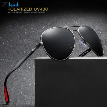 Zilead TR90 Metal Polarizat ochelari de Soare Clasic Pilot Bărbați ochelari de Soare Brand de ochelari de Soare de Acoperire Lentile de Conducere Ochelari Pentru Barbati/Femei