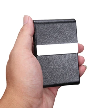 Card De Credit De Afaceri Titular Bărbați Multifunctional Automat Din Aliaj De Aluminiu Pentru Carduri Din Piele De Caz Mini Slim Poseta De Monede Caz De Țigară