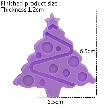 DIY pomul de Crăciun în formă de tort de silicon mucegai ciocolată ambarcațiuni biscuit instrument de decorare tort mucegai rasina matrite