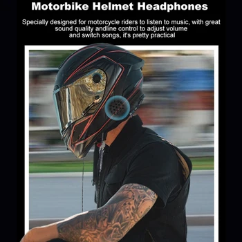 Căști cu fir Motocicleta Interfon Casca de Înaltă Calitate de 3,5 mm Căști Muzică Hands-Free HD cu Microfon pentru Motocicleta Rider