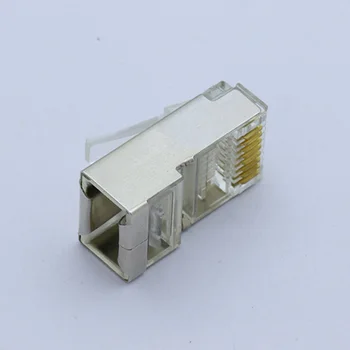 10buc 8P8C Cristal 8pini RJ45 Modular Plug de Rețea Rj-45 Conector Cablu Adaptor pentru Cat6 Rj45 Ethernet Cablu Prize Capete