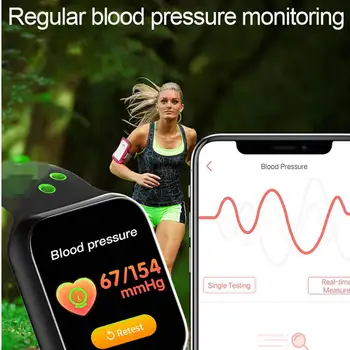 F8 Pro Touch Inteligent Ceas rezistent la apa de 15 Zile Timp de Așteptare de Ritm Cardiac tensiunea Arterială Suport Smartwatch IOS Android PK F8 F9 S226
