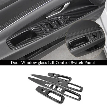 4buc ABS fibra de Carbon Portiera Geam Ridicați Comutatorul de Comandă Capacul Panoului Ornamental Pentru Hyundai Elantra CN7 Accesorii 2020 2021