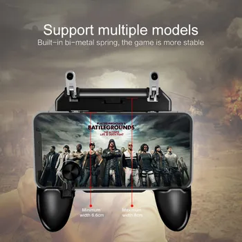 W11+ PUBG Mobil Gamepad Joystick Metal L1 R1 Declanșa Joc Shooter Controller pentru iPhone Gaming Pad Android