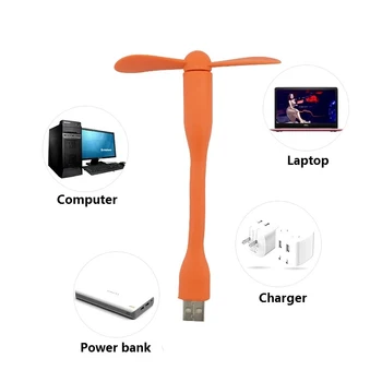 Mini Ventilator de Vară Gadget-uri Portabile Flexibil Mini USB Ventilator Redus de Energie Flexibil Detasabil Pentru Putere Mobil/PC/Laptop/OTG/Încărcător