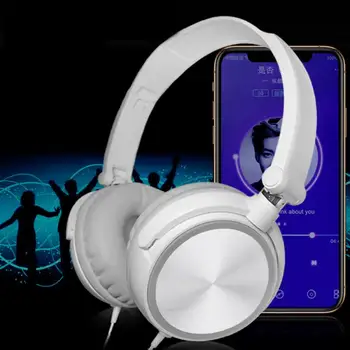 Casti Gaming Headset cu Fir Stereo de 3,5 mm Mari de Anulare a Zgomotului Căști Pe Ureche Căști Auriculare Pentru PC Telefon