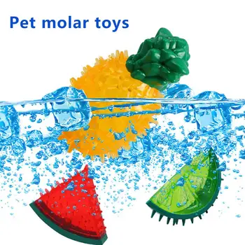 1buc Jucărie de Câine de Companie Mestecați Jucării de Cauciuc de Răcire Mesteca Jucărie Congelate Guma de Fructe de Vară de Răcire Jucărie de Câine de Fructe Forma de Catelus Molar Stick