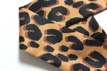 Leopard Serpentine Sac Eșarfă Nou De Lux De Brand Femei Mică Eșarfă De Mătase Eșarfă Cap Mâner Sac Panglici De Moda Lega Eșarfe Lungi
