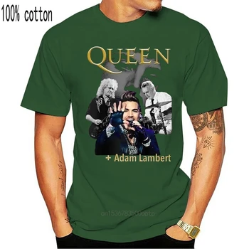 Queen Și Adam Lambert Rapsodie de Concert Turism 2020 T Cămașă Bărbați Femei Bărbați de culoare Largi de Dimensiuni de Top Topuri Tricou