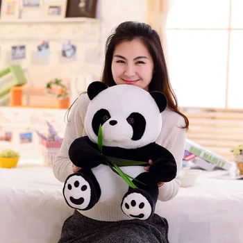 9-20cm Panda Drăguț Jucărie de Pluș Umplute Îmbrățișare Bambus Urs Perna de Desene animate de Animale Pandantiv Ziua de Crăciun pentru Copii Păpușă Amuzant Copii Cadou