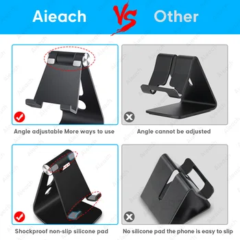 Aieach Desktop Suport Tablet Stand For ipad 9.7 10.2 10.5 11 inch Rotație Aluminiu Tablet Stand securizată Pentru Samsung Xiaomi