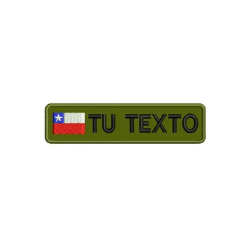 Chilian Steag Personalizat Numele Patch-uri Brodate Eticheta cu Numele Text Coase Velcro Suport pentru Uniforma Pălărie Moralul Sac Guler pentru animale de Companie Cablajului