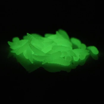 50pcs 1.6 cm momeală de pescuit vierme Grub Moale Momeli Viermi Noctilucent Noapte Luminos Glow