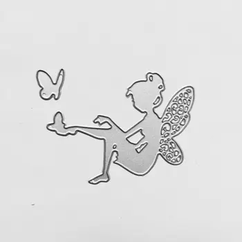 Butterfly Fairy Tăiere de Metal Moare Stencil DIY Scrapbooking Album Timbru Carte de Hârtie Relief Ambarcațiuni Decor Aug. 25