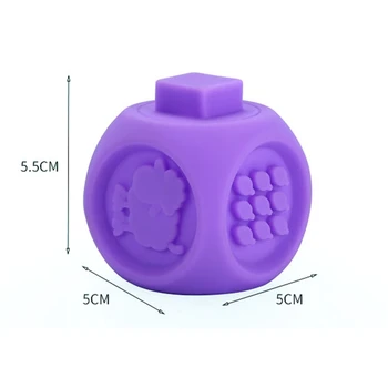 Copilul Moale Jucării Senzoriale Silicon Blocuri Educaționale 3D Copii de Cauciuc Teether Stoarce Jucarii de Baie Pentru Copii Sugari