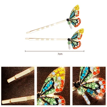 Femei Personalitate Fluture Frumos Pandantive De Cristal Multicolore Stras Coliere Doamna Partid De Sex Feminin De Călătorie Cercei Bijuterii