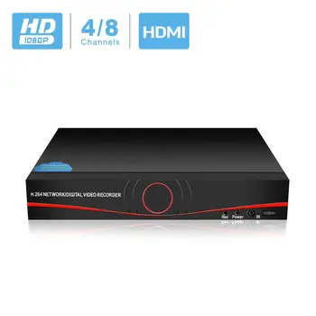 BESDER Full HD 1080P CCTV NVR 4 CANALE 8CH NVR Pentru Camera IP ONVIF H. 264 HDMI Network Video Recorder cu 4 Canale 8 Canale NVR