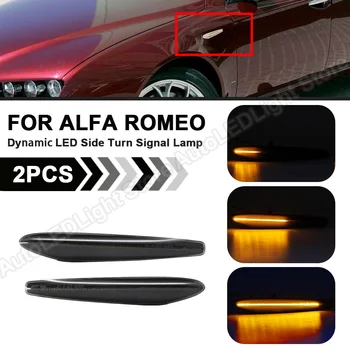 2X Pentru Alfa Romeo 159 Sportwagon typ Boera Spider typ 939 LED-uri Dinamice de poziție Laterale Lumina Săgeată Semnalizare Semnalizare Lampă de semnalizare