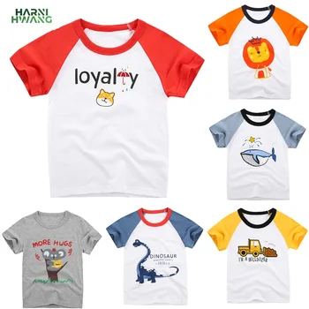 Baieti T Shirt Pentru Summer Infant-Copii Fete Băiat Masina Tricouri 2-8 Ani Desene Animate De Imprimare Haine Pentru Copii Din Bumbac Copilul Imbracaminte Copii