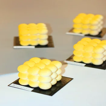 6 Cavitatea Tort Mousse de Mucegai Silicon 3D Ciocolata Matriță Pentru Copt Desert Tort DIY Decorare Forma de Cub Rubik Tort Matrite