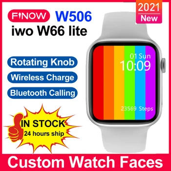 IWO 15 W66 Lite Finow W506 Smartwatch 2021 Personaliza Fata Ceas de Asteptare BT Seria 6 44mm Ceasul Wireless de Încărcare PK DT100 W26 plus