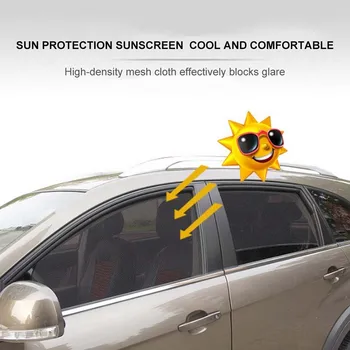 Masina Umbra Soare Protectie UV Auto Cortina de Acoperire Universal Magnetic Laterale ochiurilor de Plasă Auto Parasolar Auto Soare Solar Film Umbra pentru copil de a Călători