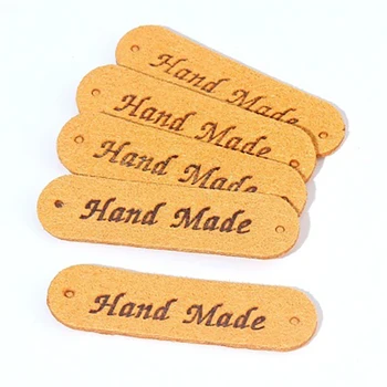 Realizate manual din Piele de Tag-uri Pentru Haine DIY Accesorii Pentru Cadouri Artizanat din Piele Eticheta Handmade Etichete de Haine de Tricotat Tag