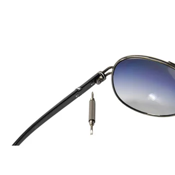 3-în-1 de Ochelari Șurubelniță ochelari de soare, Ceas Kit de Reparare Cu Breloc Portabil din Oțel Inoxidabil Cruce/Cu Cap de Șurubelniță Instrumente
