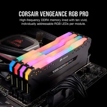 CORSAIR VENGEANCE RGB PRO 8GB 16GB 32GB 64GB DDR4 3000 3200 3600MHz 1.35 V Memorie Desktop PC de Gaming Ram - Negru