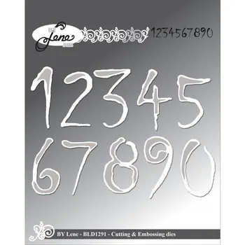 10pc cifre arabe Tăiere de Metal Moare pentru diy Scrapbooking Album Foto Decorative Relief PaperCard Meserii Die2020