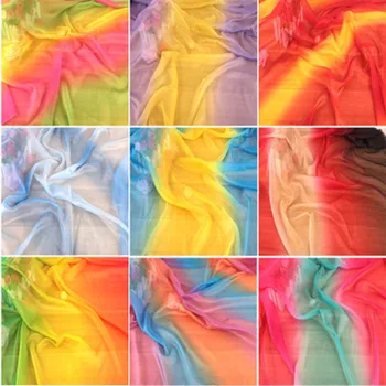 30D tesatura de sifon lumină respirabil DIY rochie de cosplay material subtire de vara țese curge ombre moale matasoasa Tencel Sifon tesatura