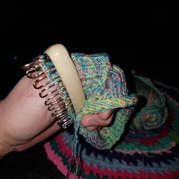 Lână Tricot de Mari Dimensiuni DIY Mașină de Țesut Set Mână Eșarfă Tricotate Pulover Pălărie, Șosete Om Leneș Artefact