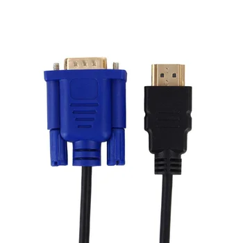 Utilizarea durabil Placat cu Aur compatibil HDMI La VGA Convertor Cablu cu Iesire Audio pentru PC, Laptop, Tabletă de Înaltă Rezoluție Adaptor