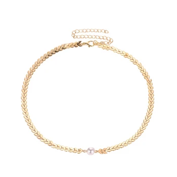 Boem Aliaj de Aur sequin Colier de perle set de moda de vara femei handmade colier bijuterii cadou Rafinat