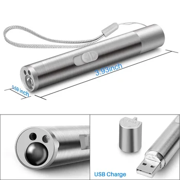 3 în 1 Reîncărcabilă Pointer Jucarii USB de Încărcare Pisici Lumina de Comanda Instrumente de Formare FHJ889