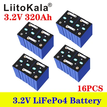 16pcs LiitoKala 3.2 V 320Ah 280Ah lifepo4 pentru vehicul electric RV solar sistem de stocare baterie reîncărcabilă de 12V 24V acumulator