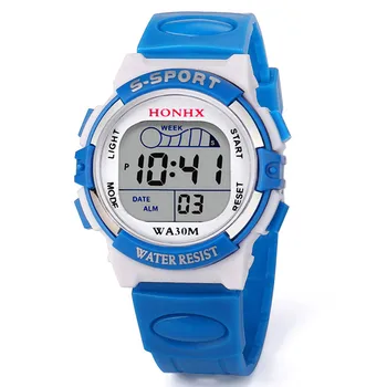 Albastru Copil Ceas Digital Pentru Baieti Impermeabil Sport Multi-funcția de Afișare cu Led Ceasuri de mână Ceasuri de Ore de Dropshipping