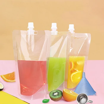 10BUC Clar suportul de Plastic de Băut Cioc Saci de Suc de Lichide, Ambalaje de Băuturi