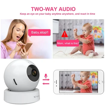 Vstarcam HD 3MP Camera IP de detectare a Mișcării Două căi Audio Wireless Mini aparat de Fotografiat Viziune de Noapte CCTV Camera WiFi 1296P Baby Monitor