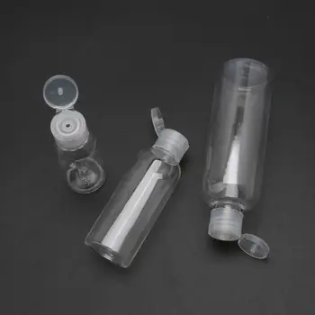 5Pcs din Plastic Reutilizabile Gol de Călătorie Sticla Flip Capac Lichid Dezinfectant pentru mâini Sticle 667D