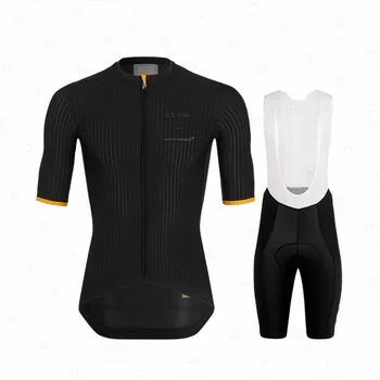 LE COLSummer Costume de Ciclism Biciclete Rutier de Îmbrăcăminte pentru Bărbați Pro Salopete pantaloni Scurți Seturi de Mtb Biciclete Jersey Haine Maillot Ciclismo Kit castelli