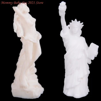 Mini Rășină Statuia Zeiței/Corect Îngeri Rășină Sculptura,Oamenii Ornamente Vintage,Statuia Libertății Natura Papusa Accesorii