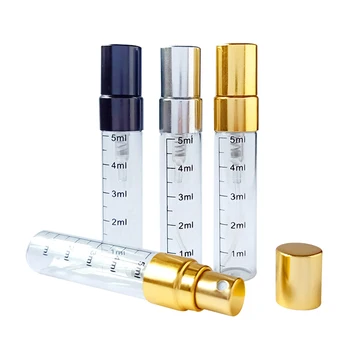 1buc Înaltă Calitate 5ml Gol Sticla de Parfum de Aluminiu Spray Atomizor Portabil de Călătorie Container Cosmetice Scară Sticle