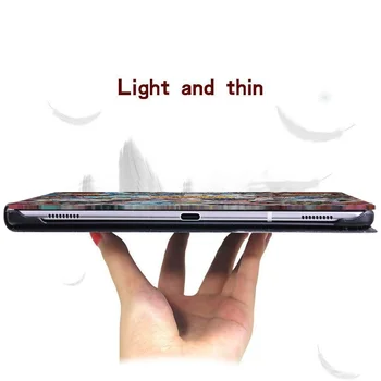 Piele Tablete Caz pentru Huawei MediaPad T3 8.0/T3 10 9.6/T5 10 10.1/MediaPad M5 10.8 Inch/M5 Lite 10.1 Culoare Solidă Acoperi Caz