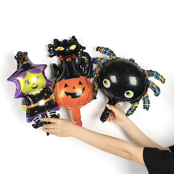 Mini Baloane Halloween Dovleac Fantoma Vrajitoarei Folie Bile De Aer Globos Decoratiuni Partid Jucărie Pentru Copii Decoratiuni De Halloween Copil De Dus