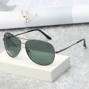 Noul pilot polarizat ochelari de soare pentru bărbați moda femei UV400 ochelari ovale cadru metalic ochelari sport ochelari de soare de conducere