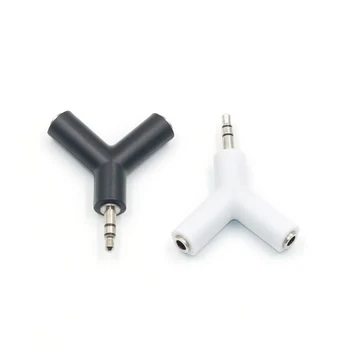 Y Dual Audio Splitter Cablu Adaptor Audio Convenabil Linia 1 La 2 Cablu AUX de 3,5 mm pentru Căști Splitter 1 Masculin 2 Feminin Converte